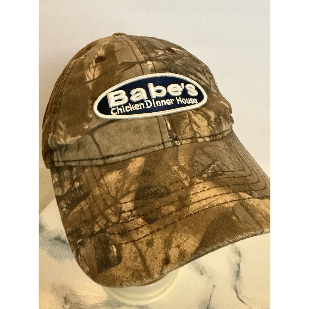 Babes Chicken Dinner House Camo Texas Patch Ball Cap Strapback Baseball Hat NWOT